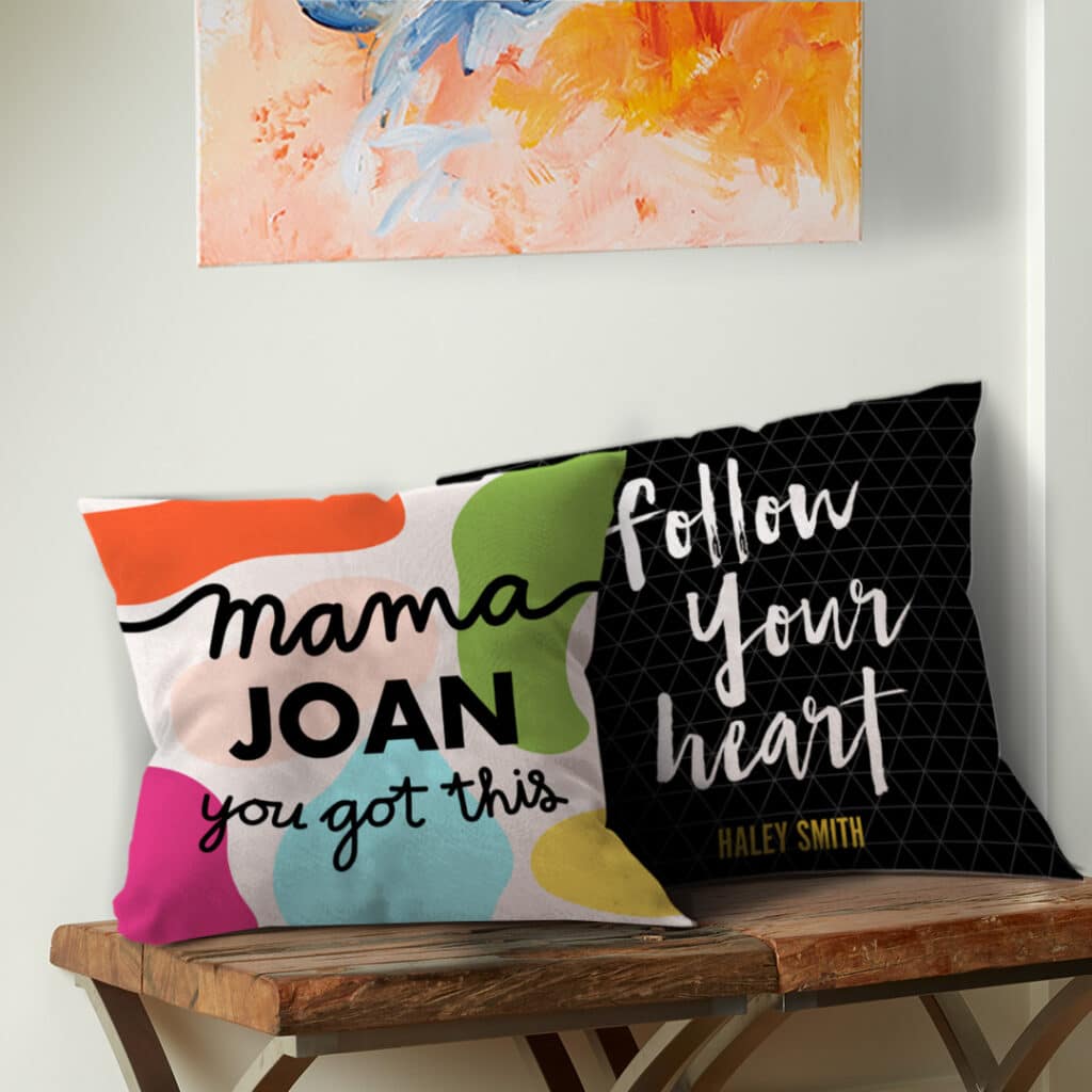 Create your perfectly personalized pillow