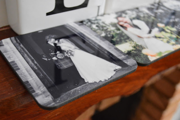 personalised photo coasters