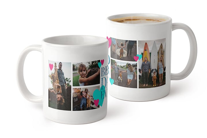 Collage photo mug