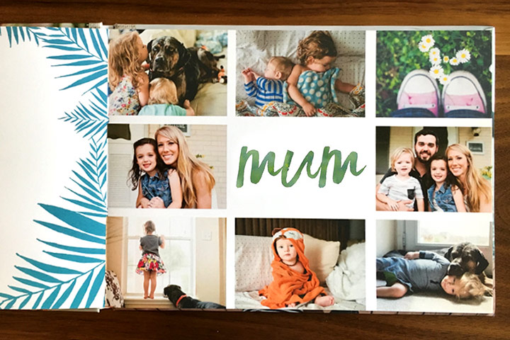 Mother's Day photo book