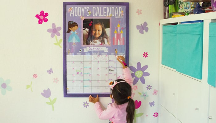 DIY personalised poster calendar