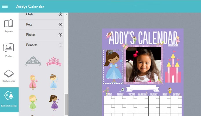 DIY personalised poster calendar