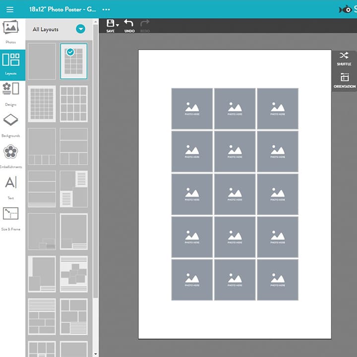  Choose your poster size, orientation and layout