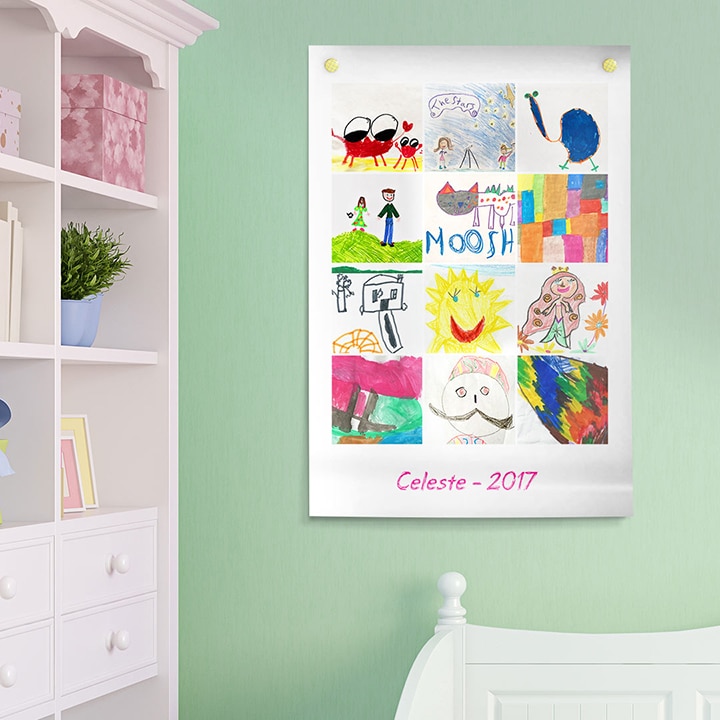 Kids Art Personalised Poster Print