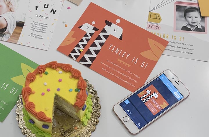 Party Prep with Personalised Invitations in the Snapfish App!