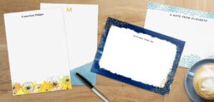 New! Personalised Stationery designs