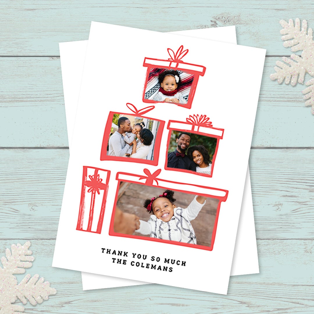 Sign off 2018 with Personalised Thank You Cards Sign off Christmas with Personalized Thank You Cards
