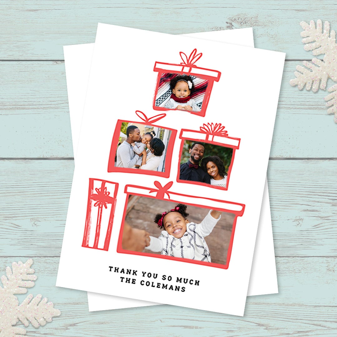 Sign off Christmas with Personalized Thank You Cards