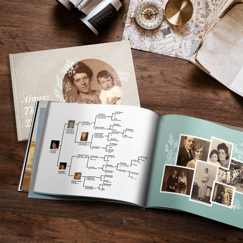 family history photo books