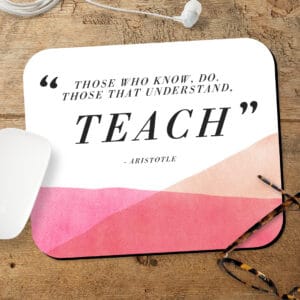 Create a personalised thank you mousemat for Teacher