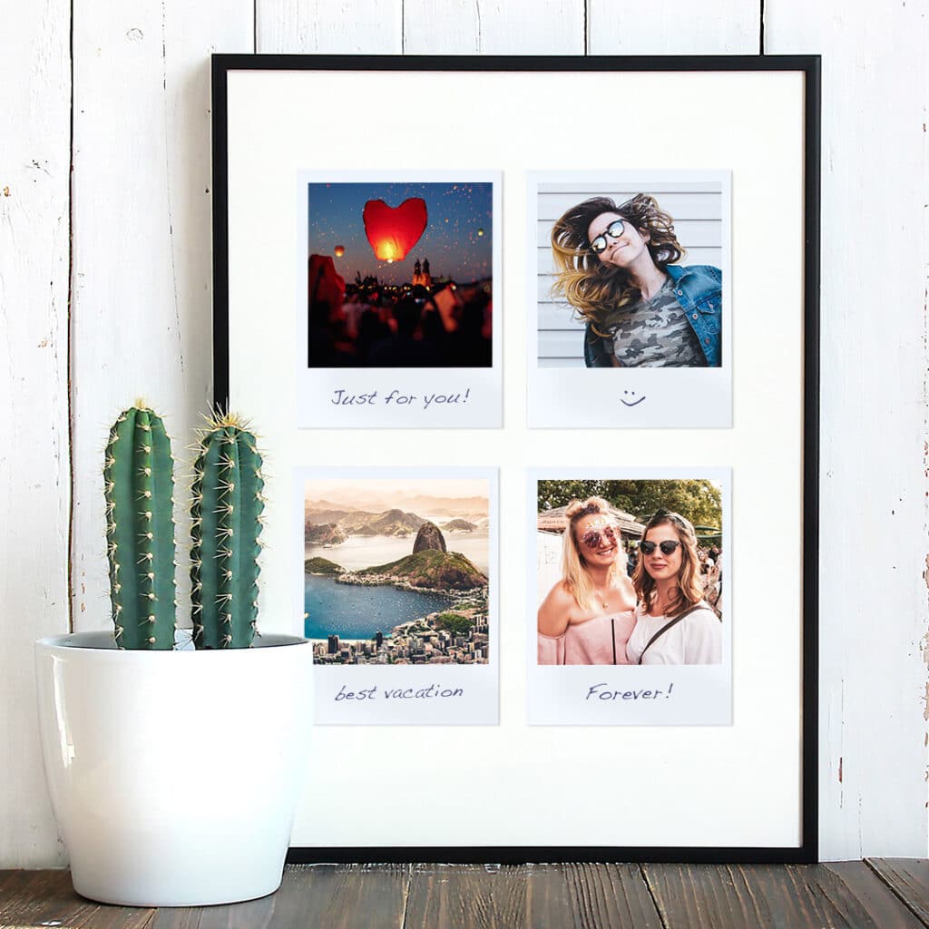 Framed instant prints