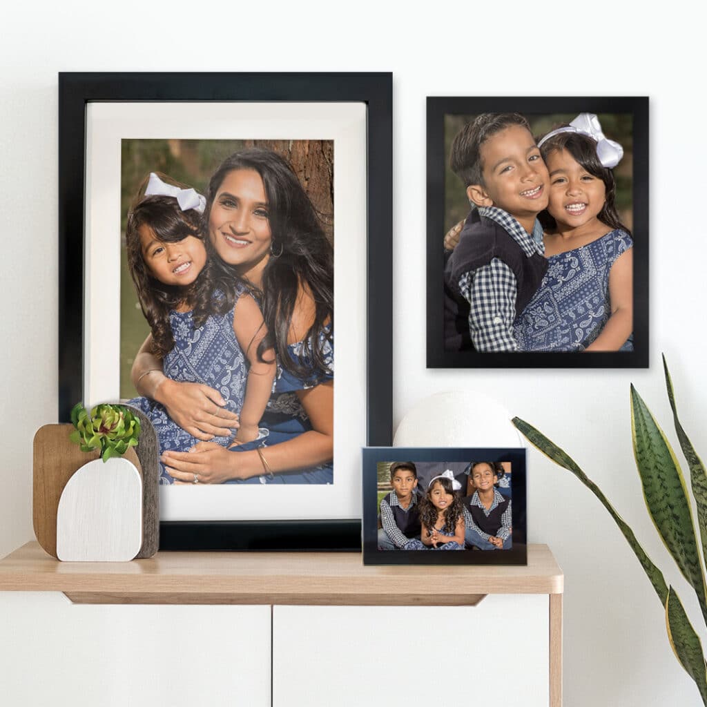 Wall-ready personalised framed prints