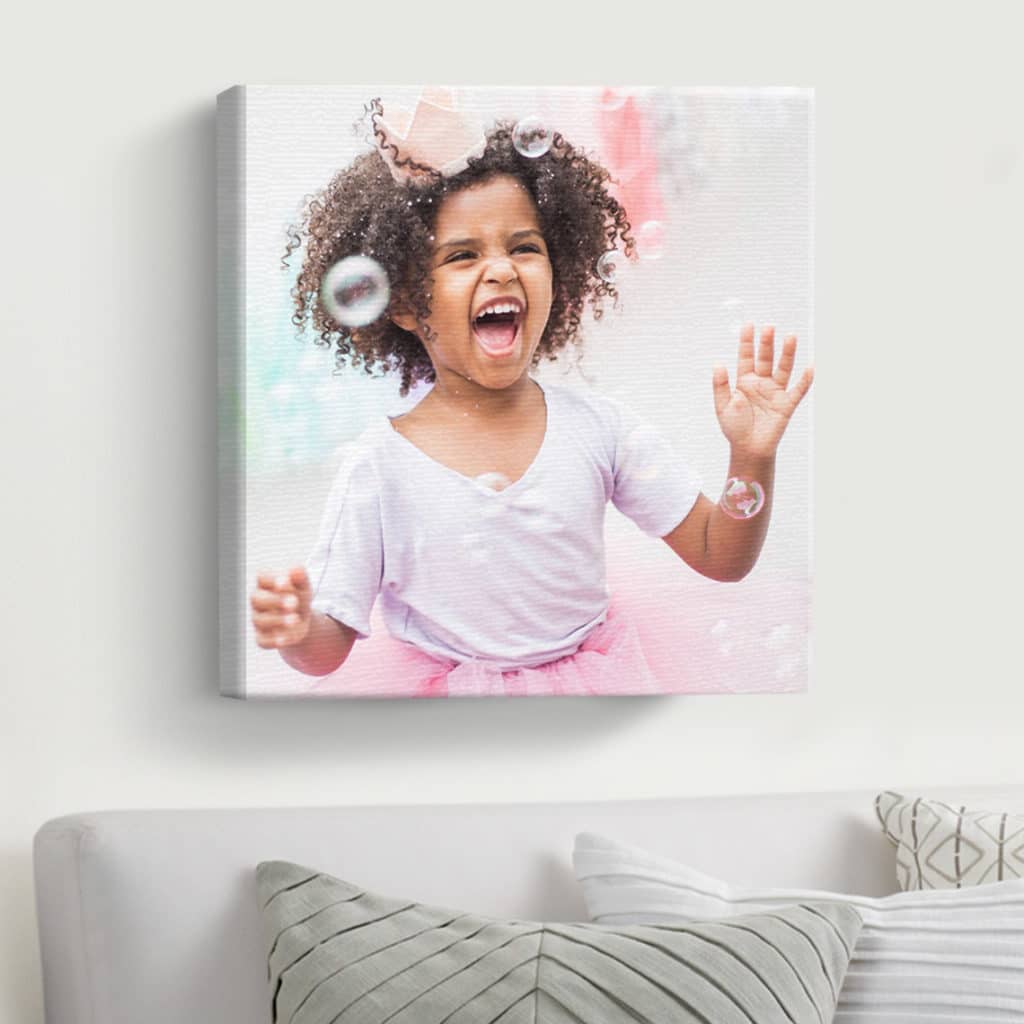Canvas print of little girl