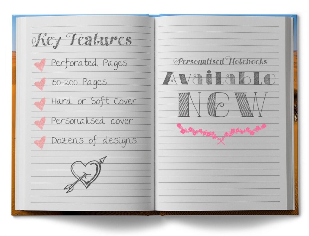Key features of the Snapfish custom journals & notebooks