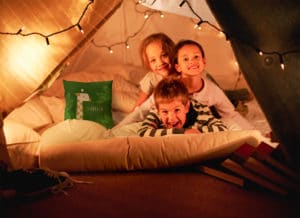 Create cosy back garden camp-outs with custom photo gifts