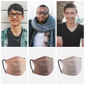 Create a unique custom face mask that matches your skin tone