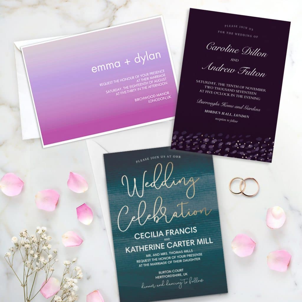 Customised Wedding Invitation Perfection Snapfish UK