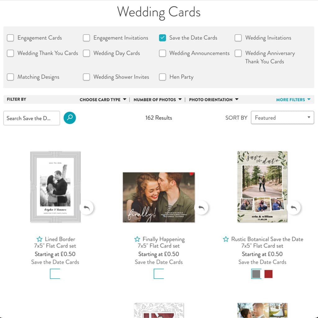 Search For The Ideal Wedding Card Using Snapfish Design Tools