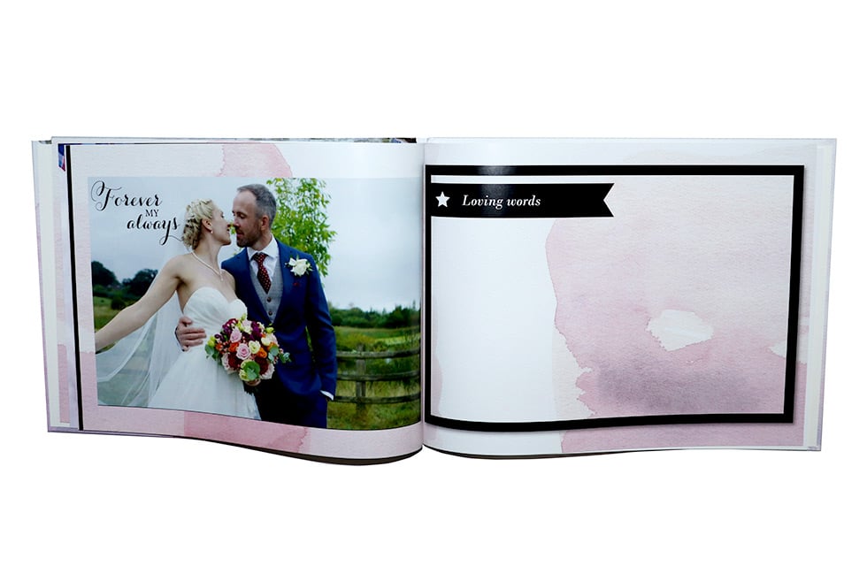 Create a photo scrapbook with wedding photo books