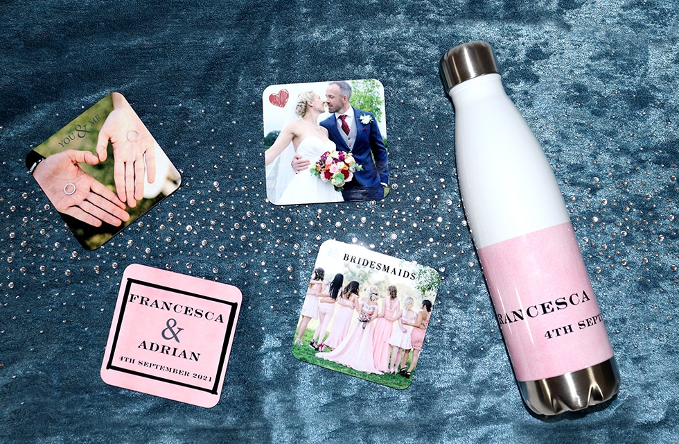 Make custom wedding favours using Snapfish photo gifts