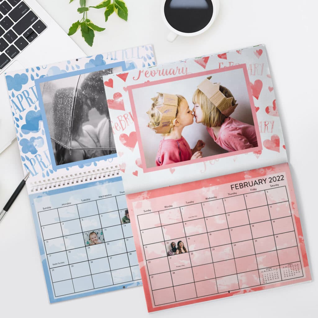 Compare the different types of Snapfish wall calendars