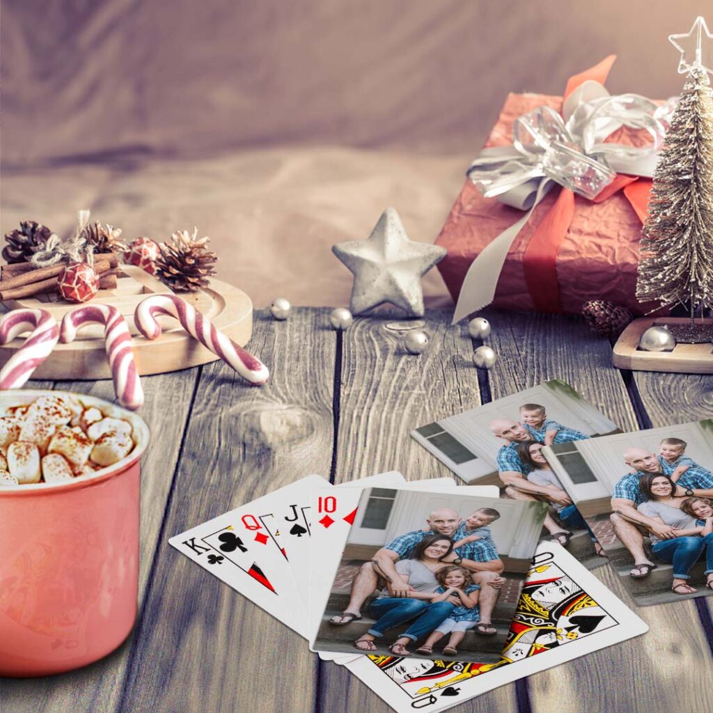 Print pictures onto playing cards with Snapfish for fun family game nights