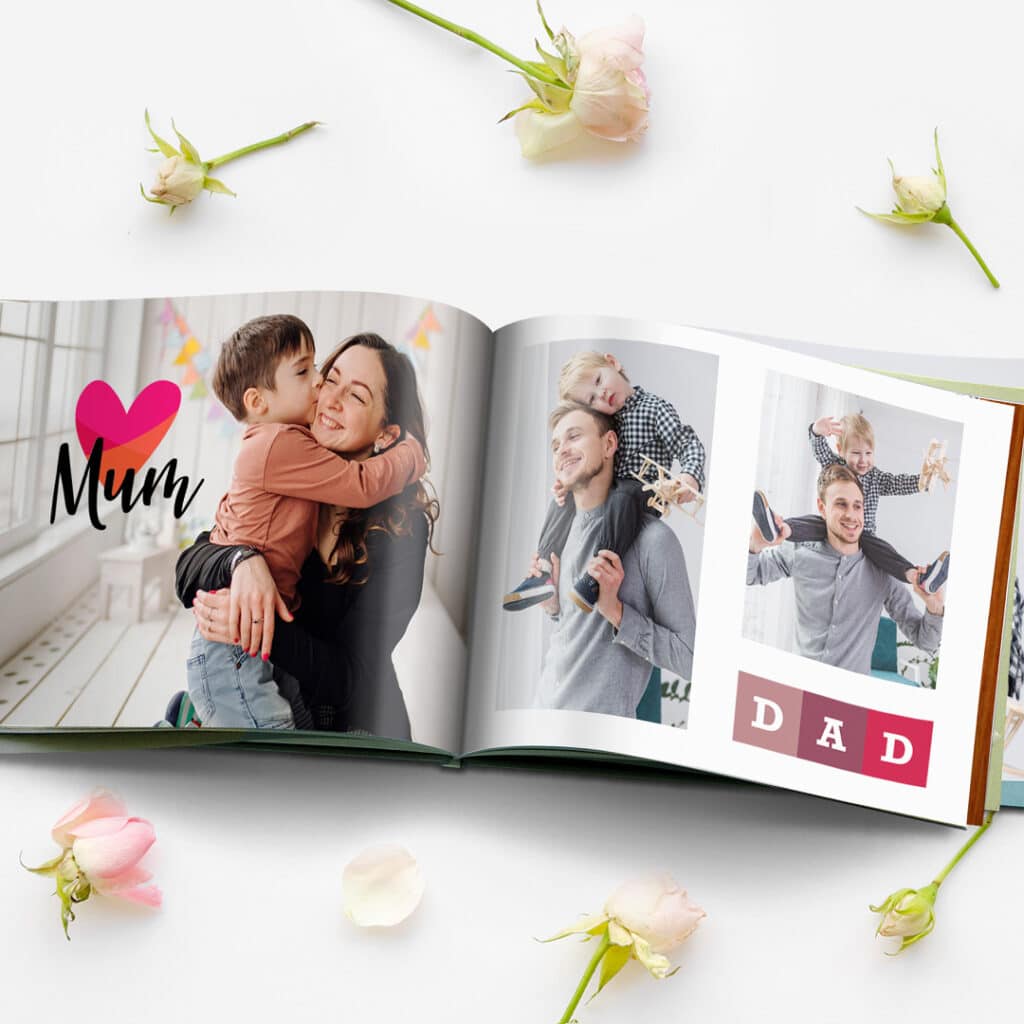 Mum and Dad love photo books created with printed family photos