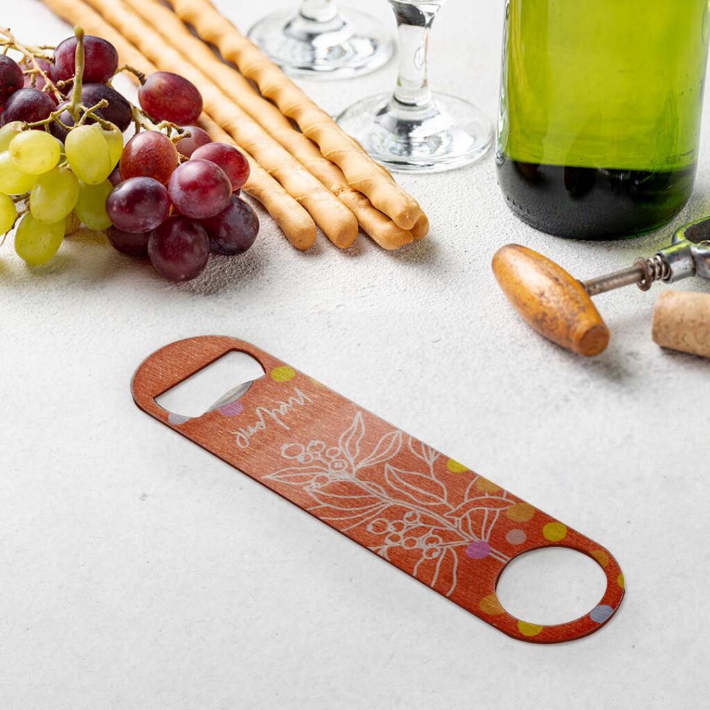 Print photos onto custom metal bottle openers with Snapfish