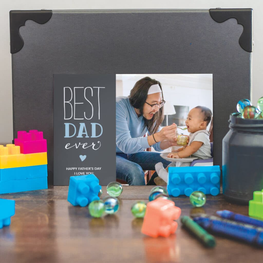New Dad photo Father's Day card