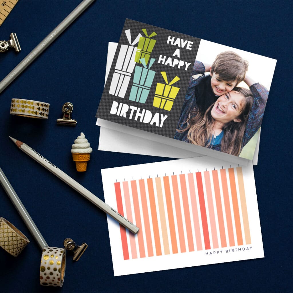 Custom photo birthday cards for kids - print on Snapfish with your photos