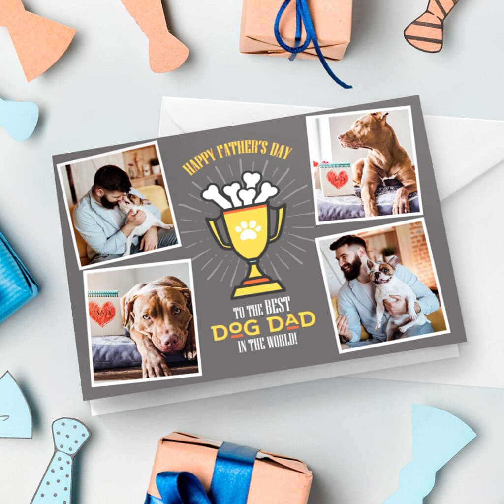 Create a photo Father's Day card and personalise with text - in minutes - with Snapfish