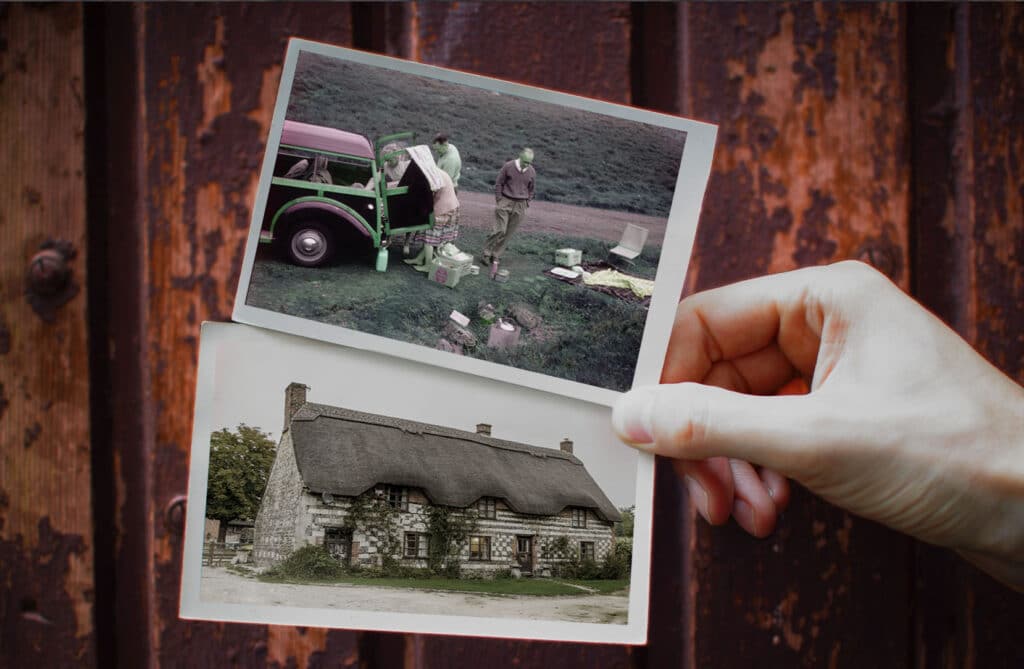 Scan old photos and print your life story in a family history photo book using Snapfish