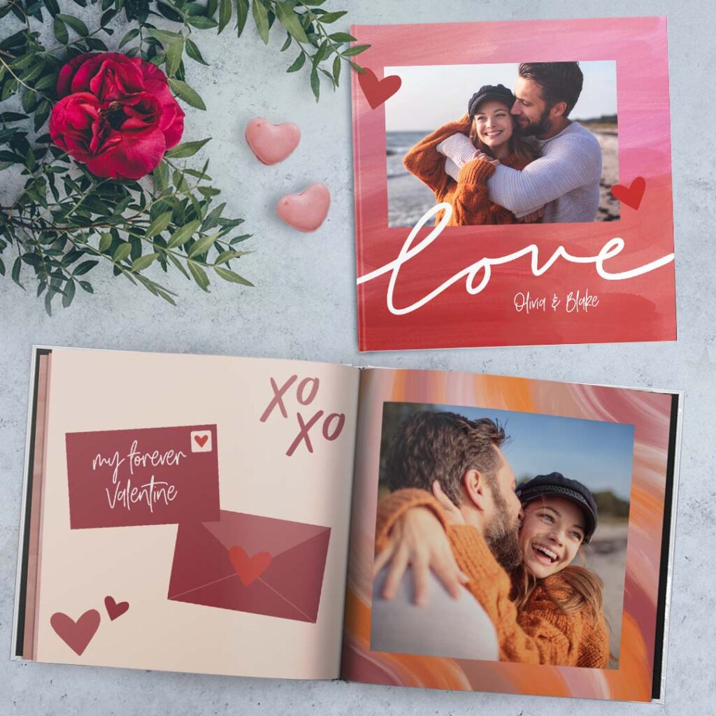 Create a unique photo book of your lifelong love story using your pictures