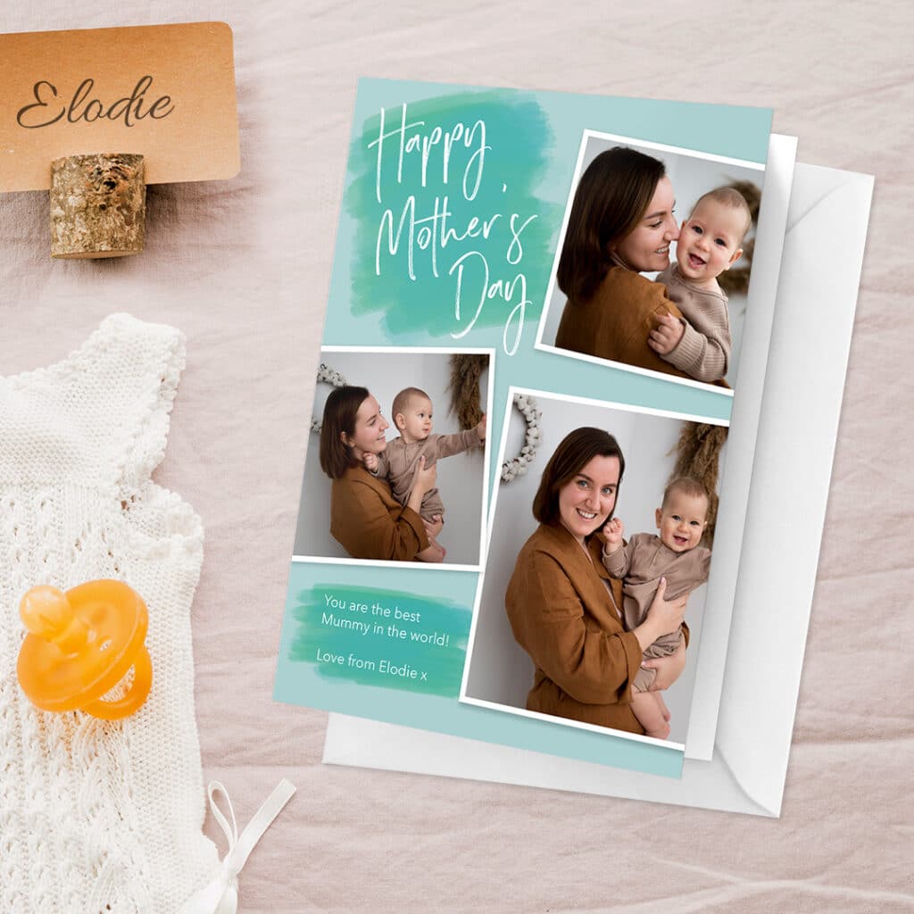 add photos to custom Mother's Day card designs and print with Snapfish