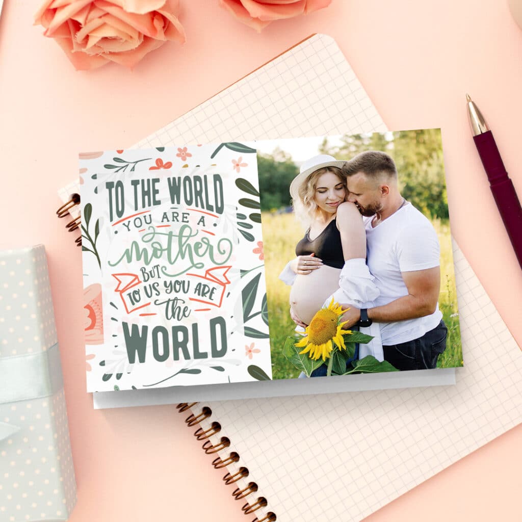 add photos to custom Mother's Day card designs and print with Snapfish