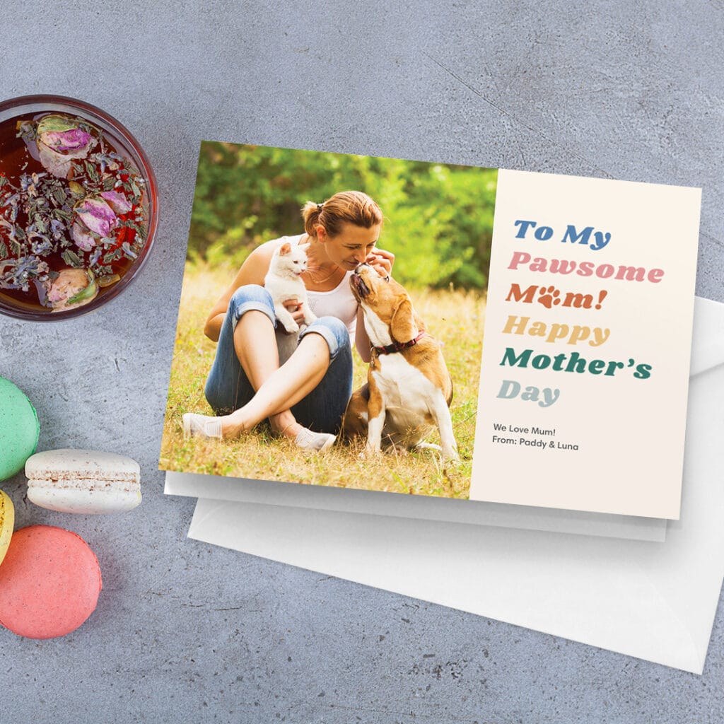 add photos to custom Mother's Day card designs and print with Snapfish