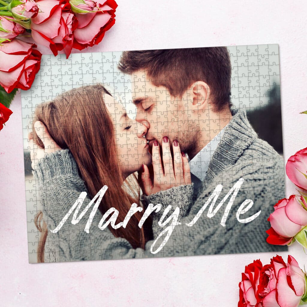 Marry Me Personalised Photo Jigsaw Made With Snapfish