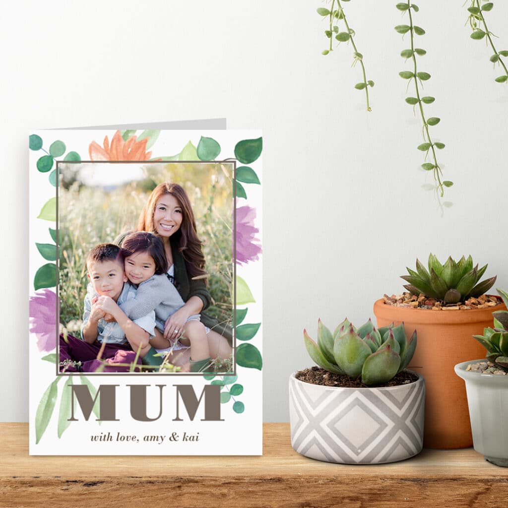 add photos to custom Mother's Day card designs and print with Snapfish