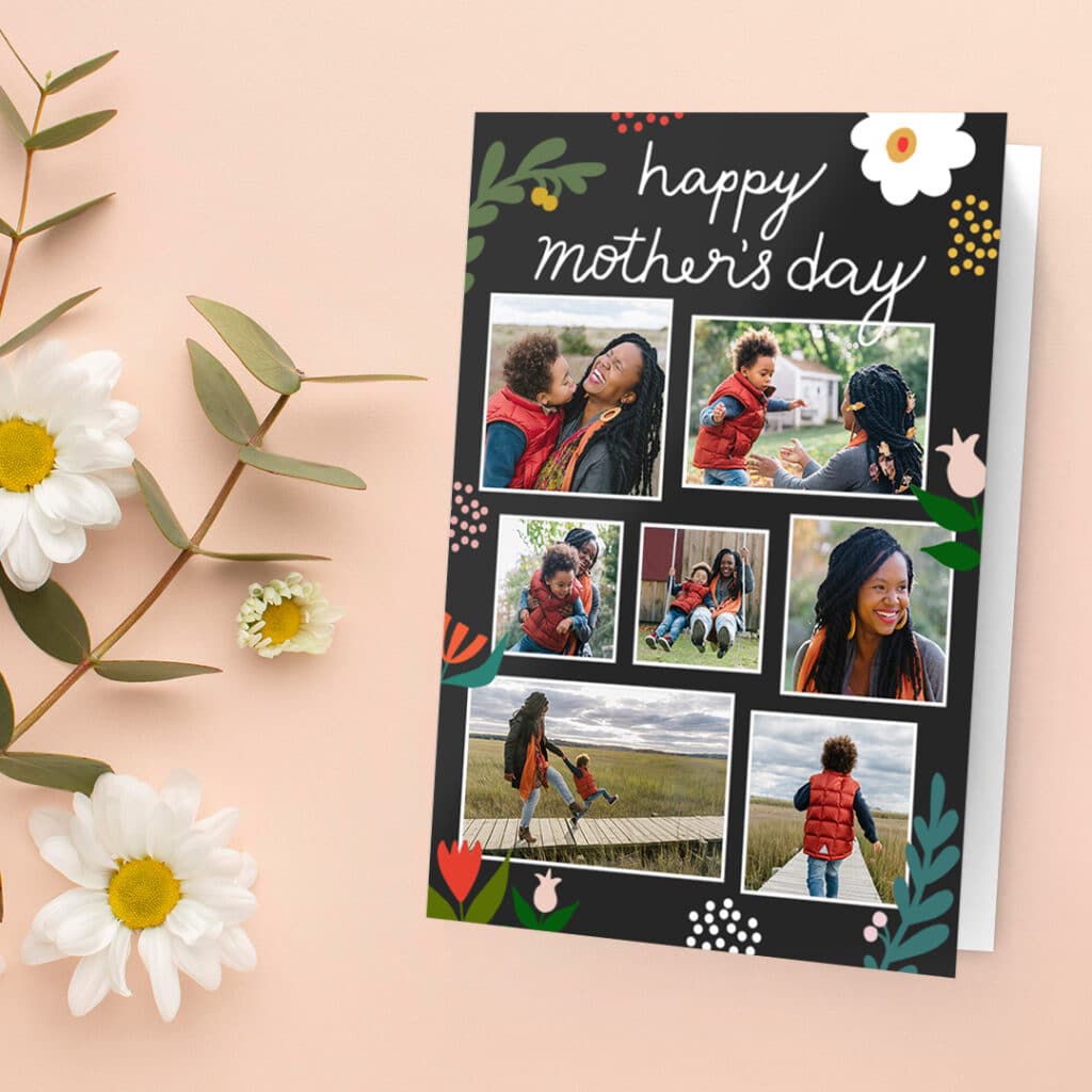 add photos to custom Mother's Day card designs and print with Snapfish