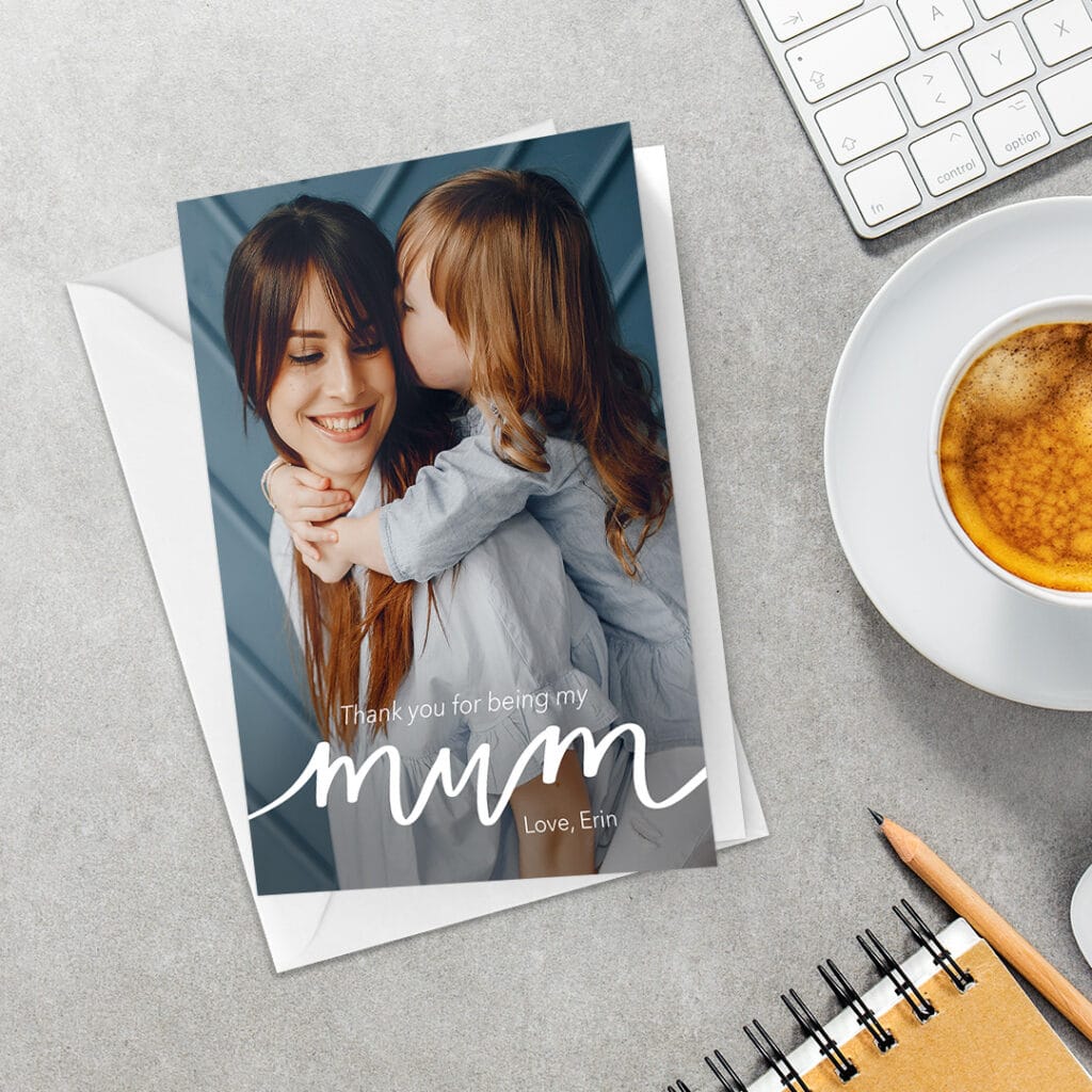 add photos to custom Mother's Day card designs and print with Snapfish