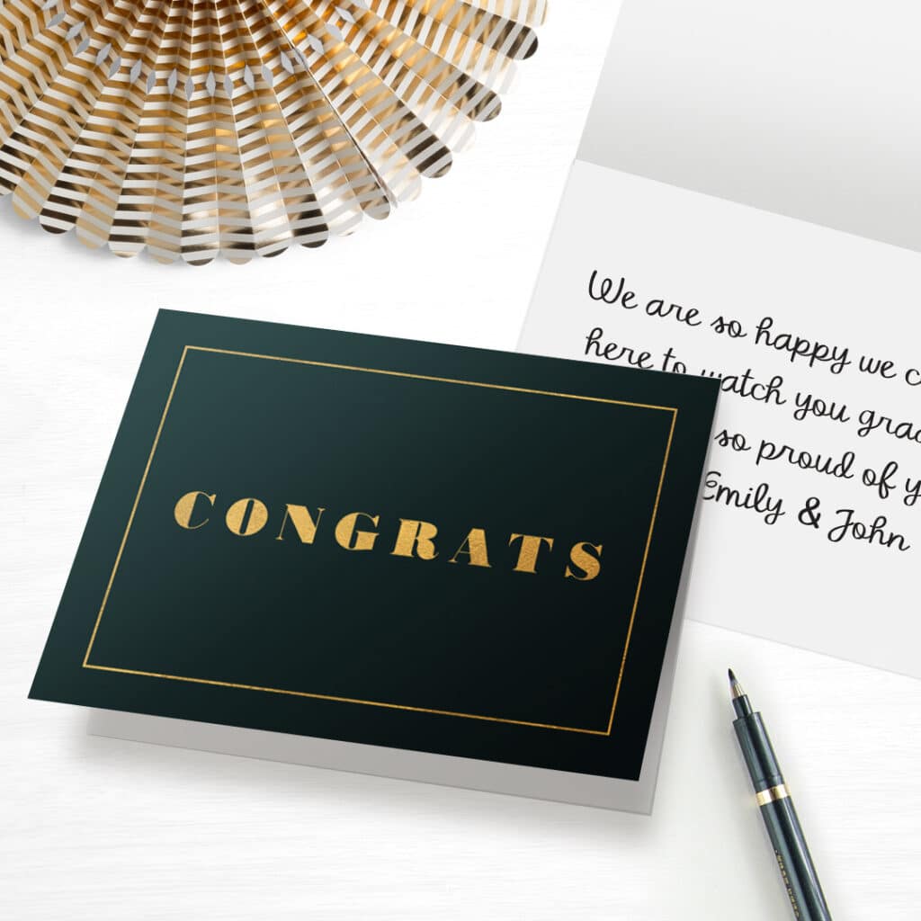 Print Custom Graduation Congratulations Cards With Photos At Snapfish - like this Classic Congrats design
