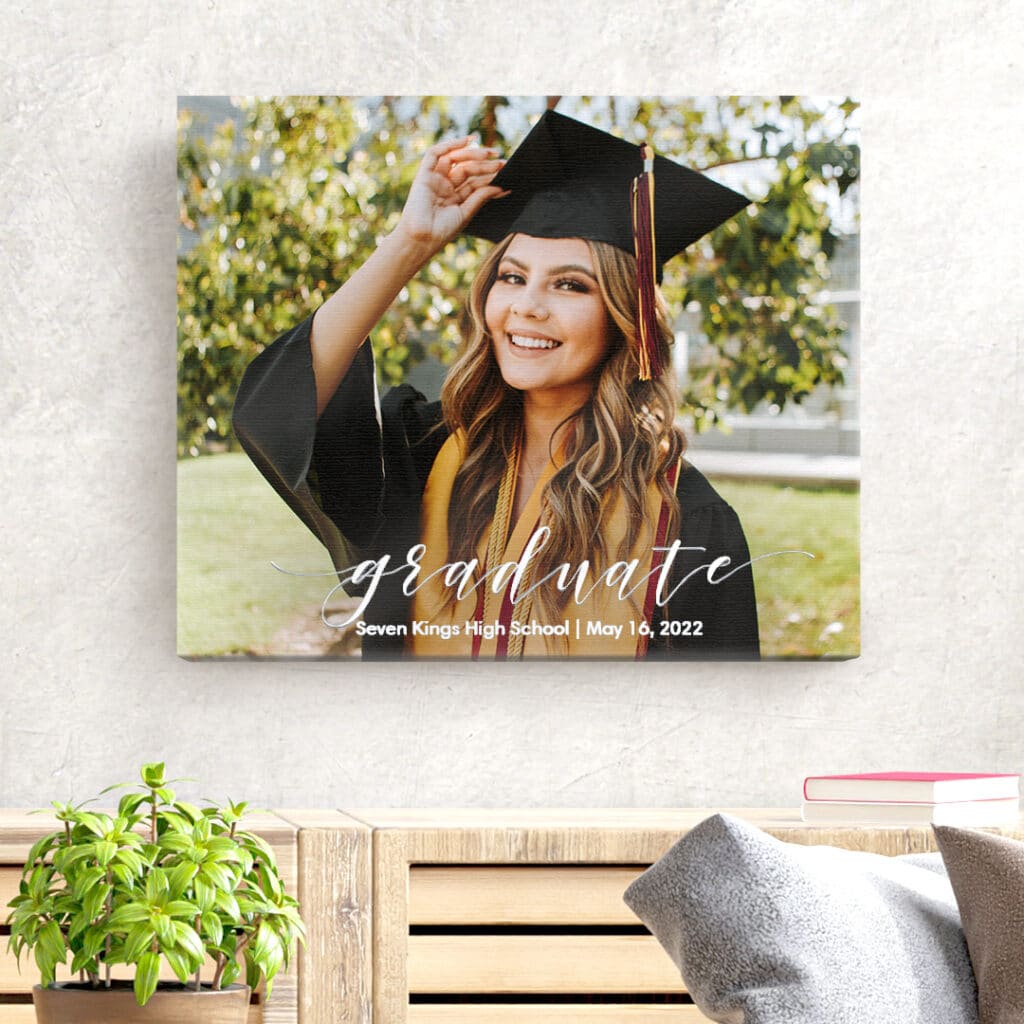 Print Custom Graduation canvas photo prints at Snapfish