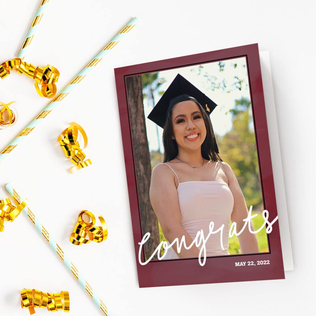 Print Custom Graduation Congratulations Cards With Photos At Snapfish - like this Congrats Grad design