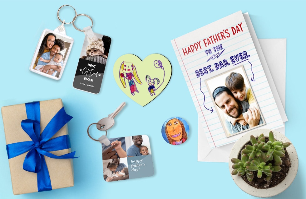 Create Personalised Photo Gifts + Cards For Dad With Photos At Snapfish