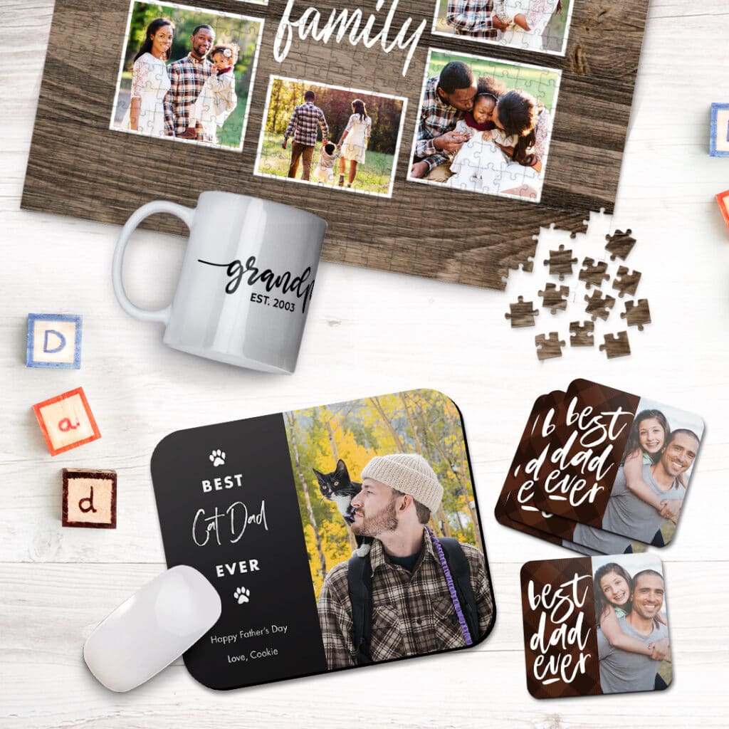 Create unique and cost effective Father's Day gifts using photos in minutes with Snapfish