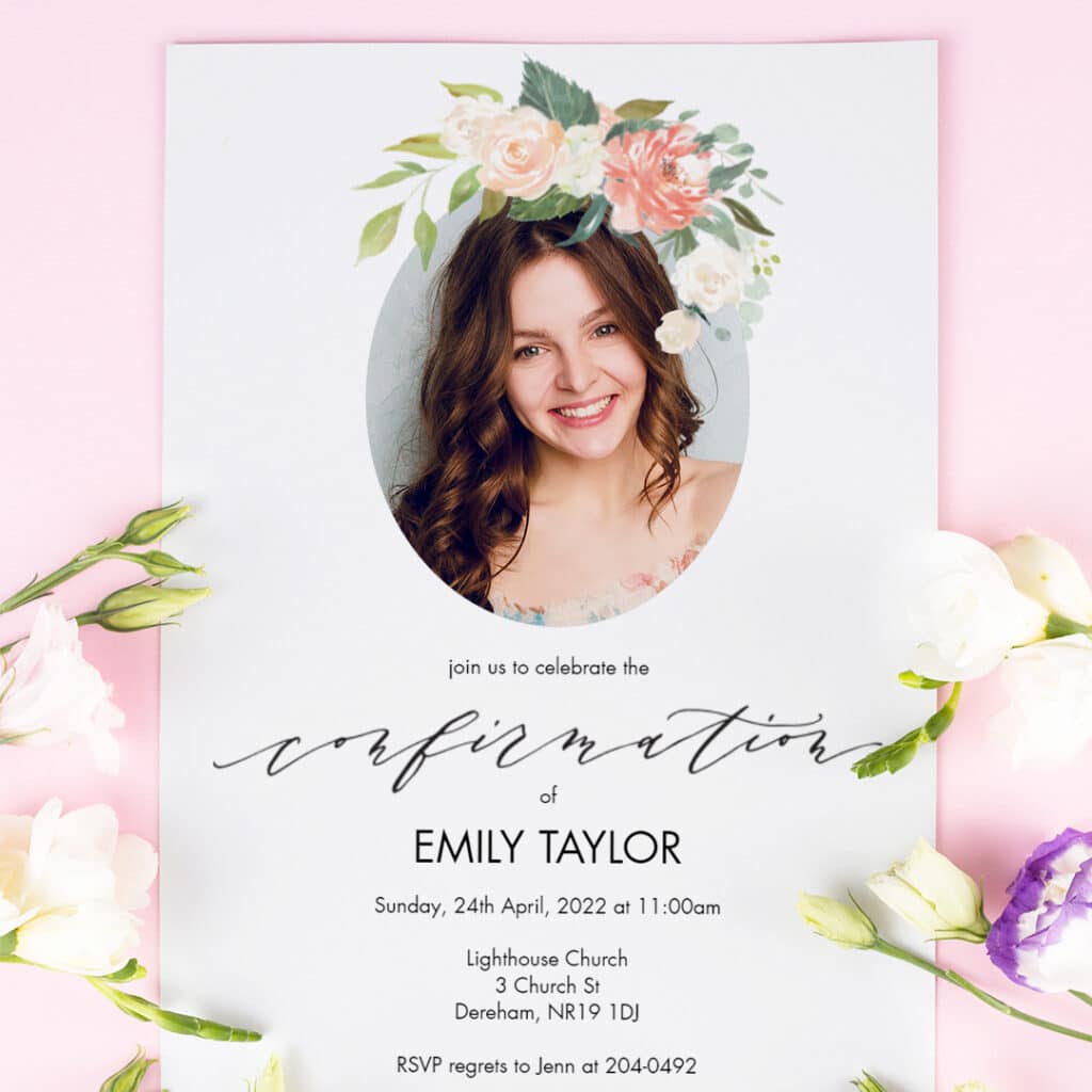 Custom Confirmation Invitation Designs