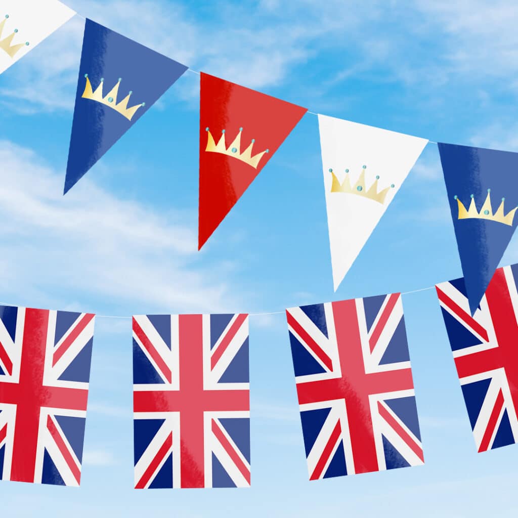 Create Party Bunting for your street parties using Snapfish photo prints
