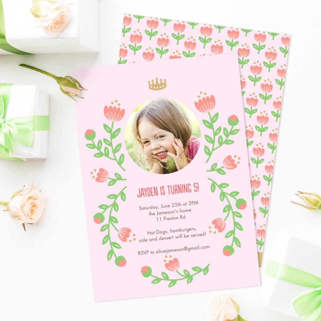 Create On-Trend Gifts With Snapfish like this Custom Party Invite