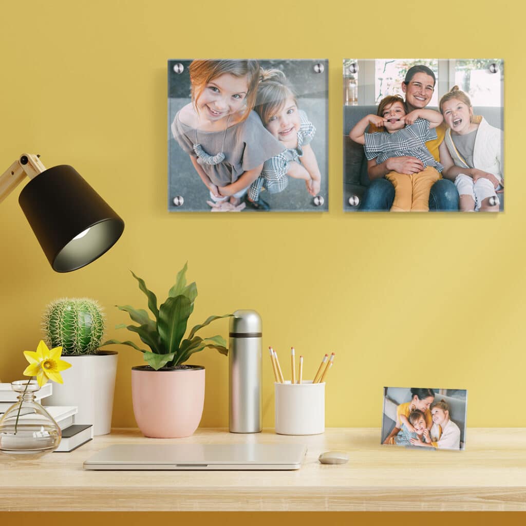 Customise your walls with modern Acrylic Prints + Acrylic Photo Panels - Just add photos with Snapfish