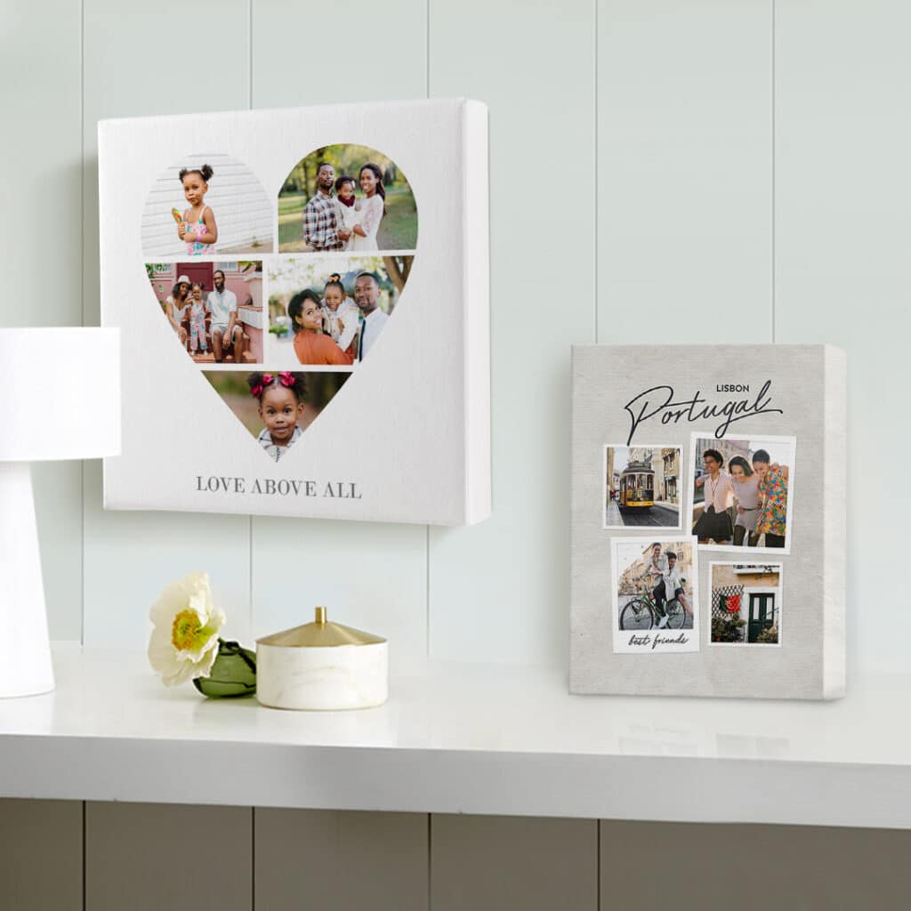 Customise Canvas Prints with photos using Snapfish